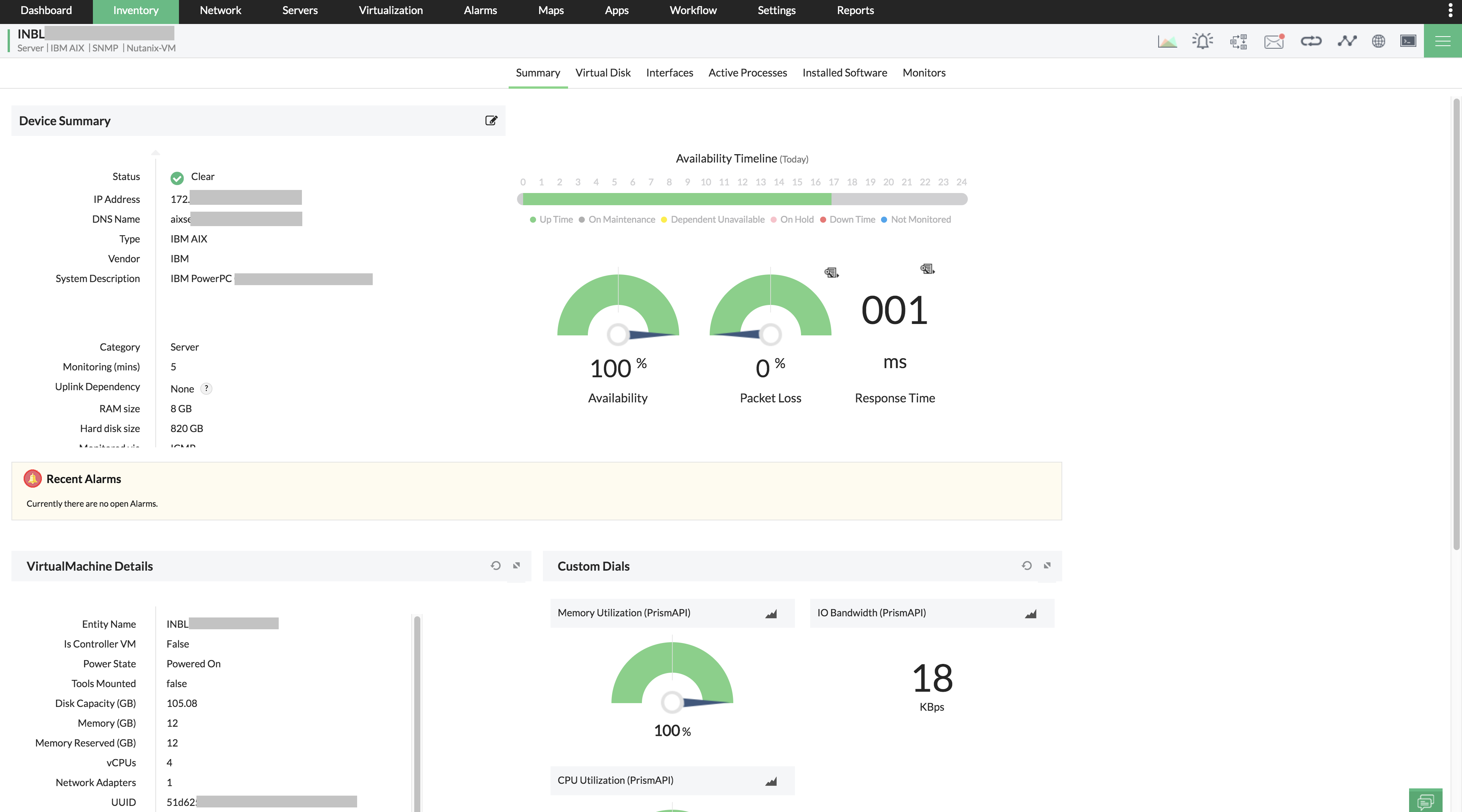 Nutanix VM monitoring tool Nutanix VM monitoring - ManageEngine OpManager