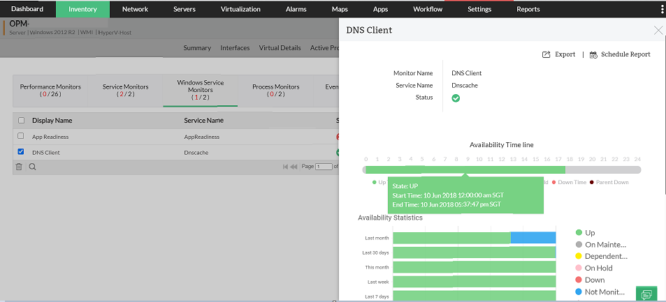 Troubleshooting services issues Network services troubleshooting- ManageEngine OpManager