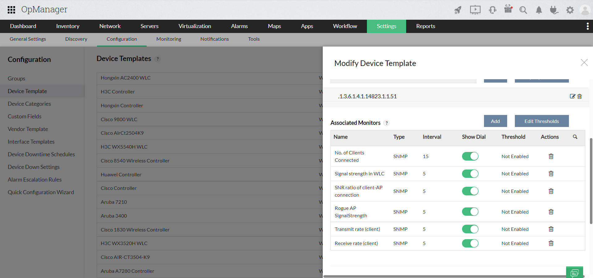 Wi-Fi network monitor Wi-Fi signal monitoring - ManageEngine OpManager