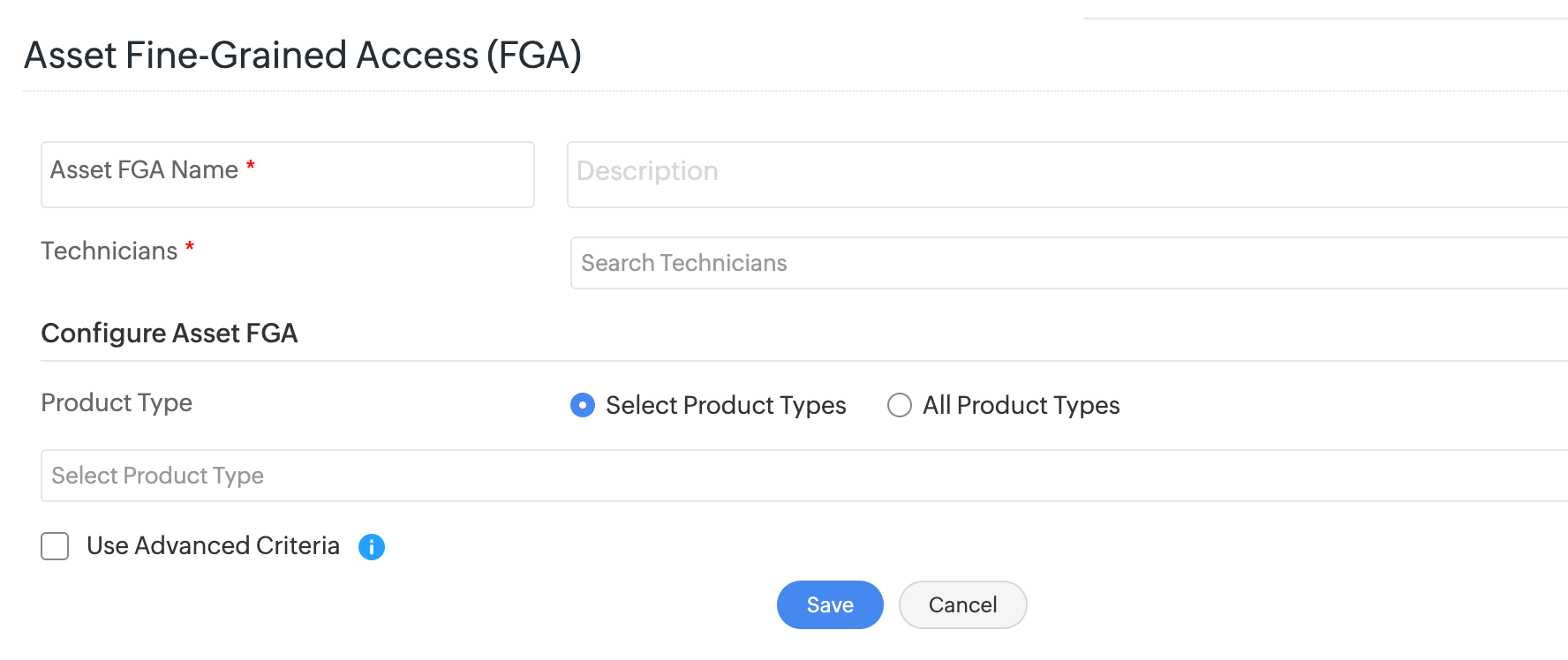 Asset Fine-Grained Access
