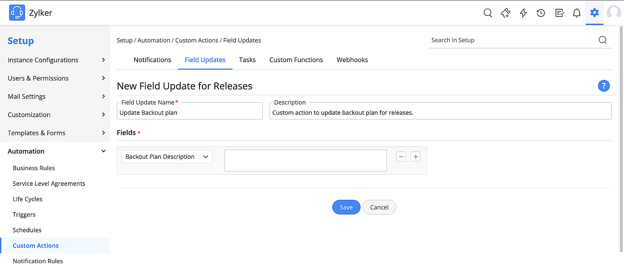 Field Update Enhancements