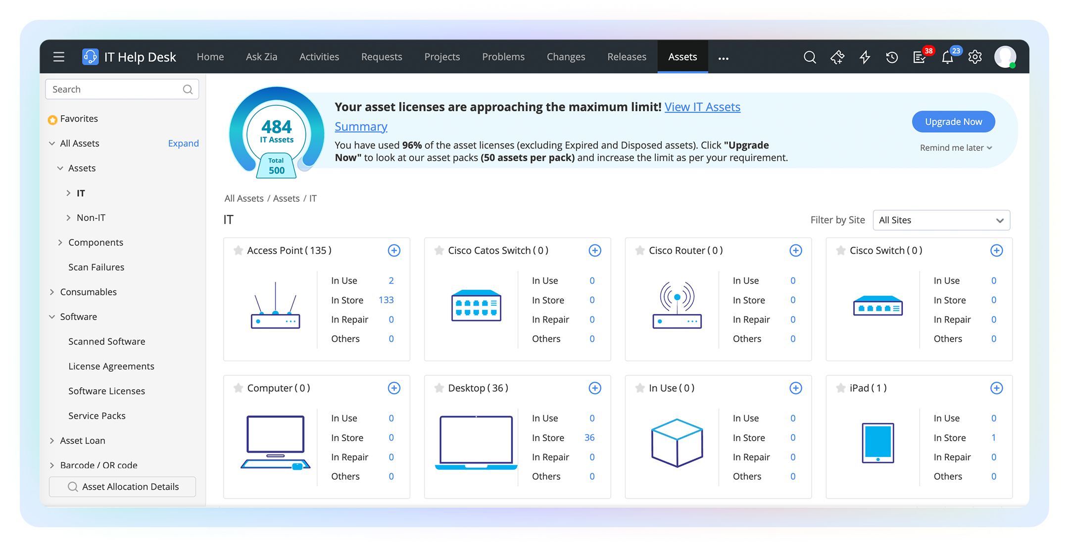 Unified asset management and CMDB for healthcare IT and clinical assets