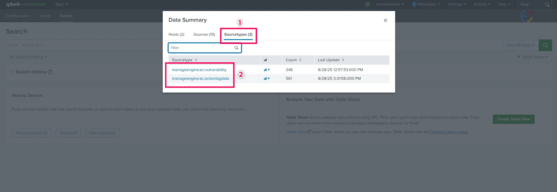 Splunk Data Summary Sourcetypes Splunk Data Summary Sourcetypes