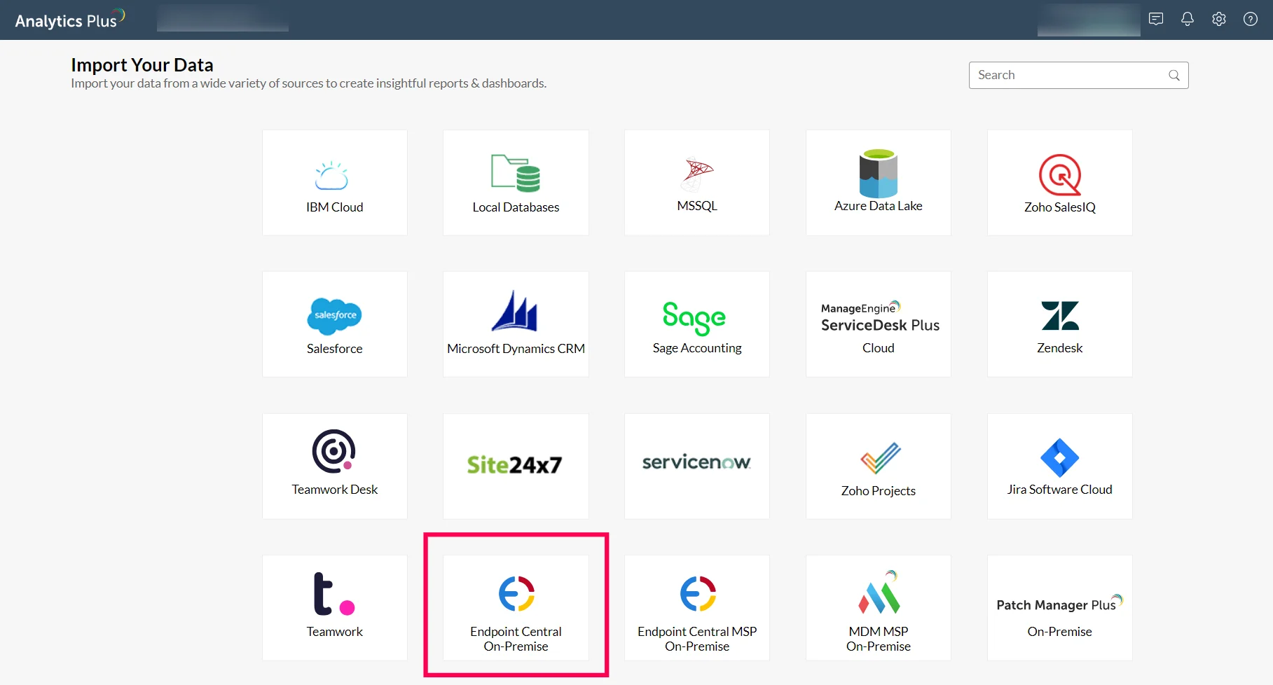 Select Endpoint Central Source Select Endpoint Central Source
