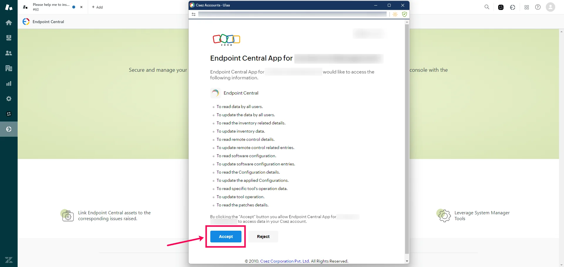 Granting permissions Granting permissions
