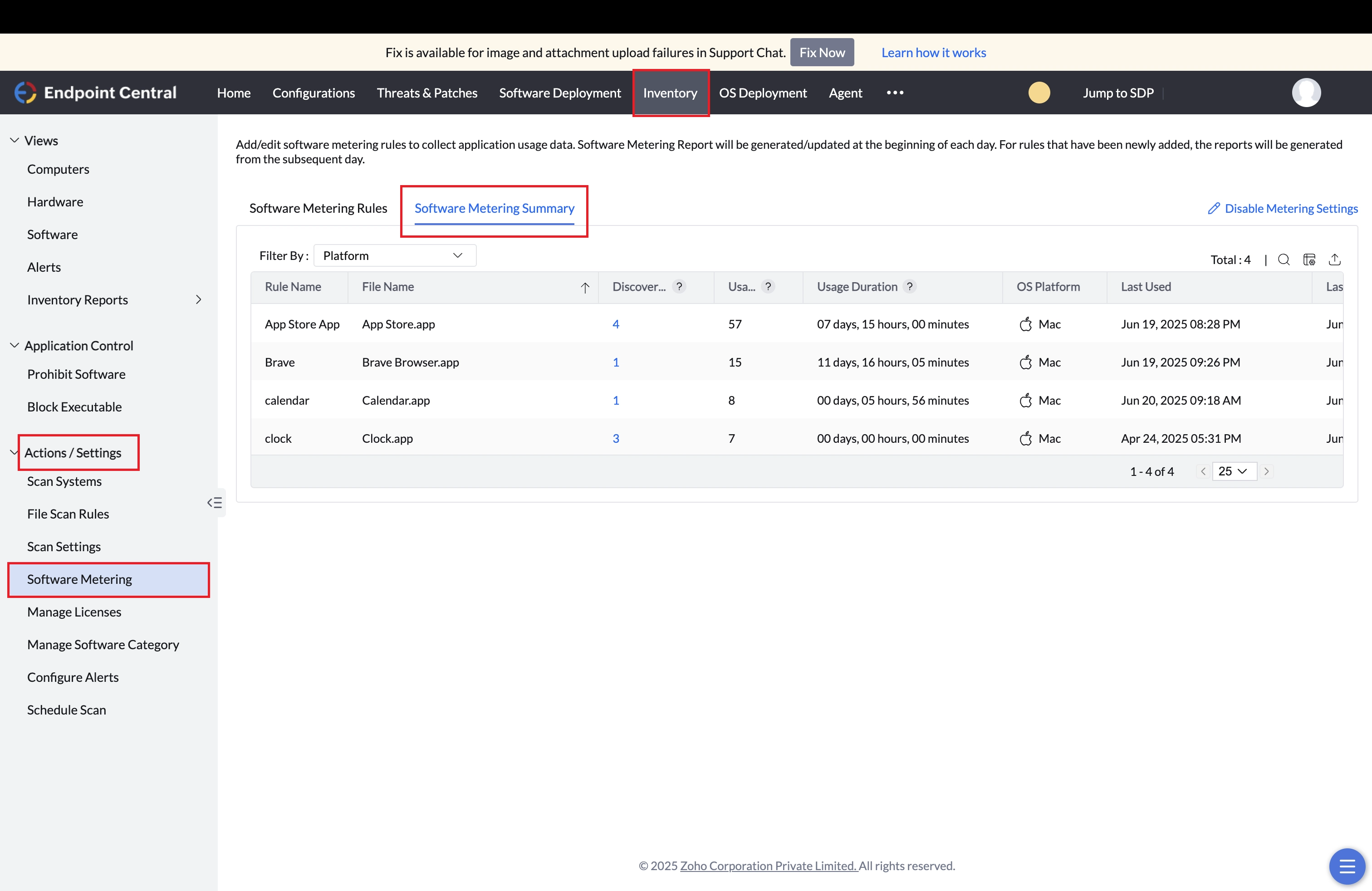 Software Metering Summary Navigation Mac Software Metering Summary Navigation Mac