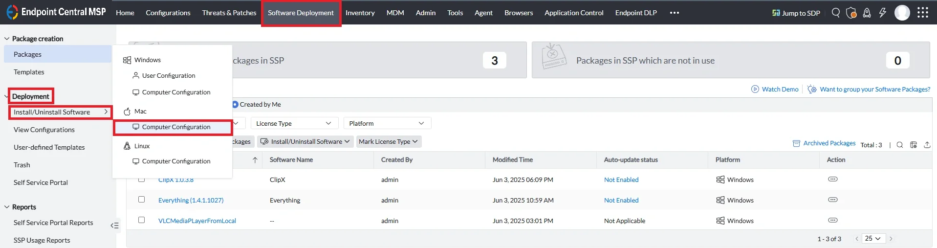 Mac deployment navigation Mac deployment navigation