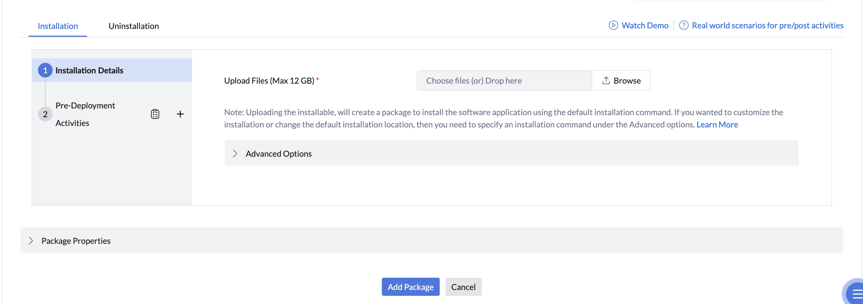 software-deployment Manual software package