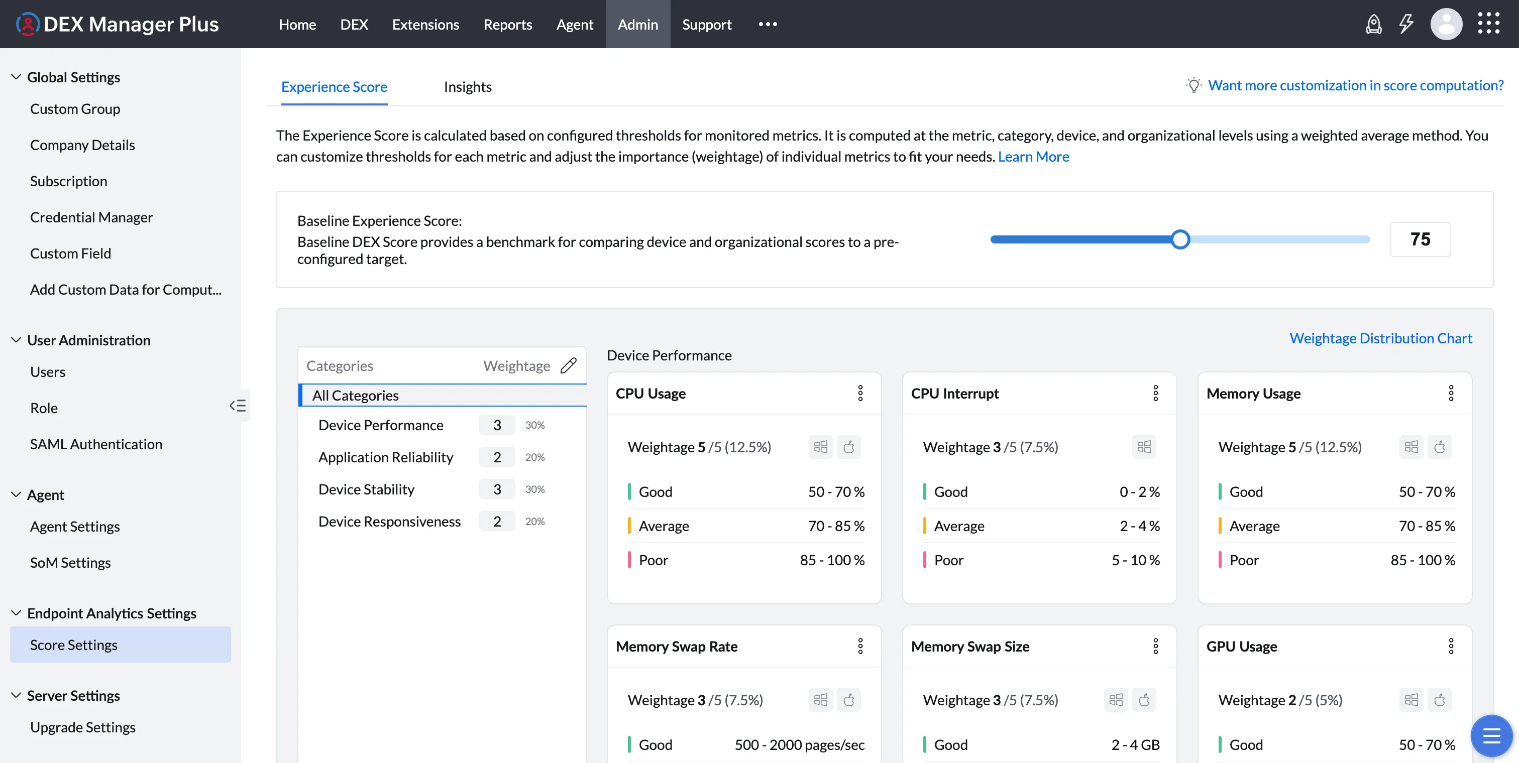 configuring score settings introduction screenshot 1