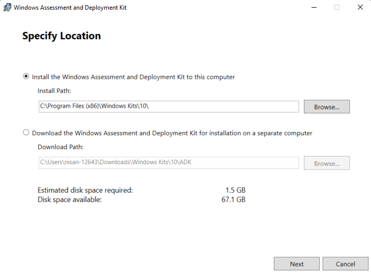 Download and Install WinPE Tool
